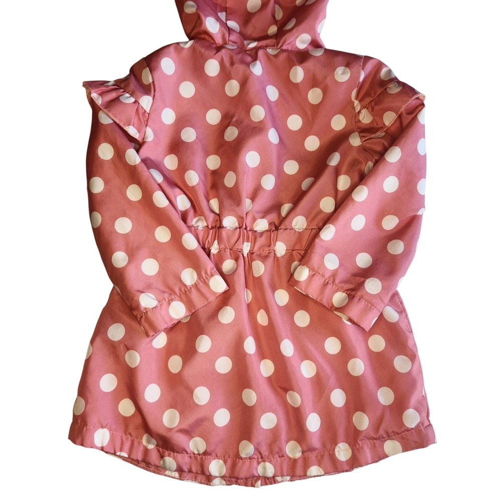 DISNEY Jr. Minnie Mouse Raincoat Toddler Girls 2T Pink White‎ Polka Dot EARS - Picture 4 of 10